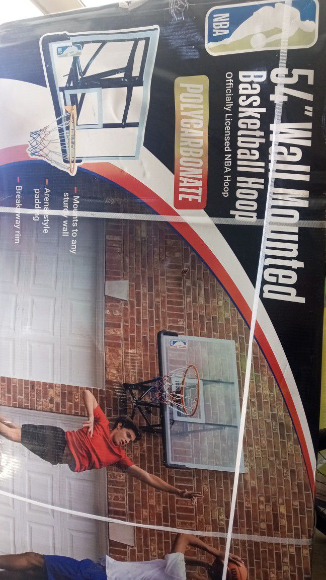NBA 54" Wall Mounted Basketball Hoop 