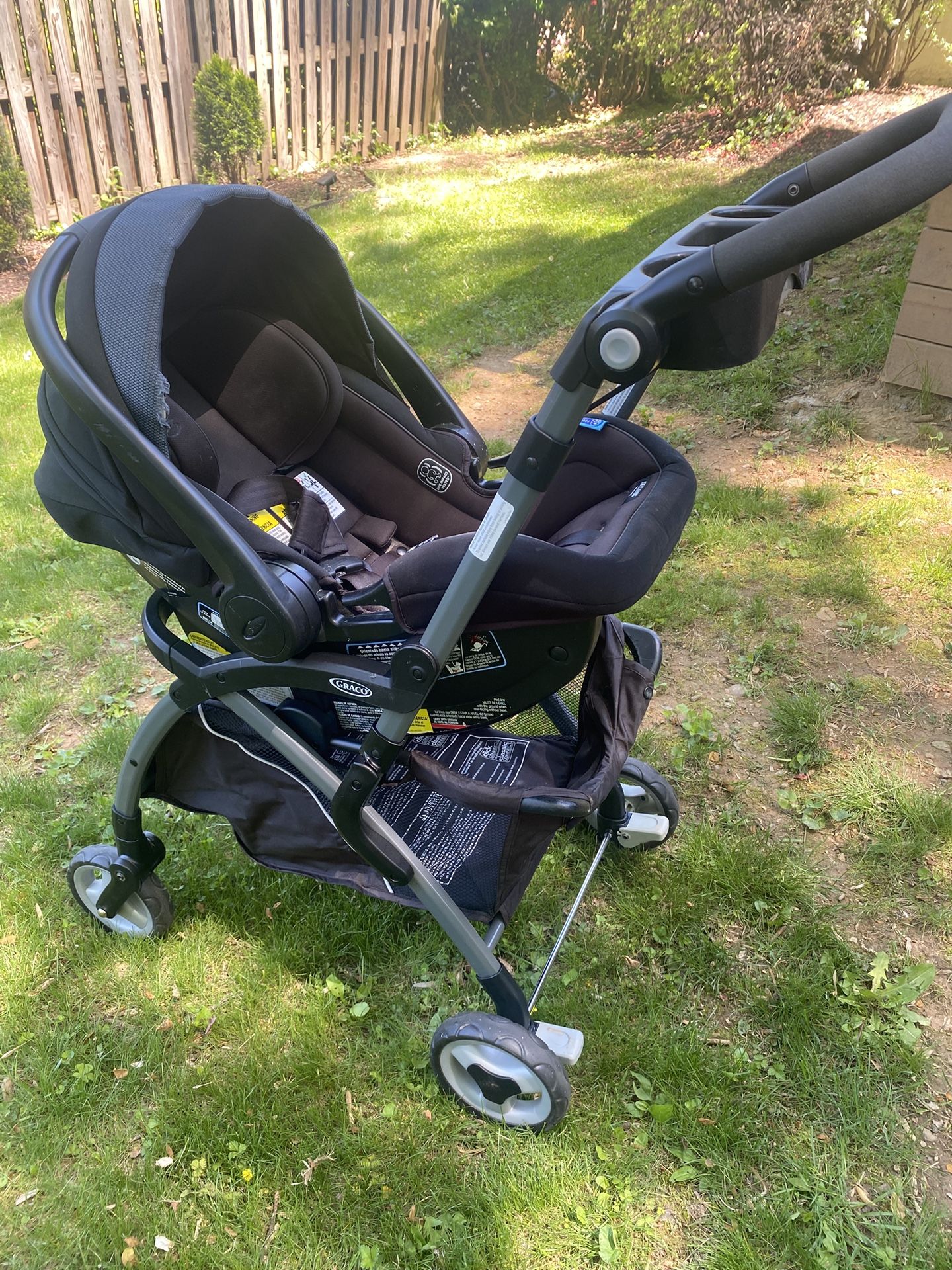 Graco Rear-Facing Car Seat (4–35 lbs), Two Bases, and Stroller