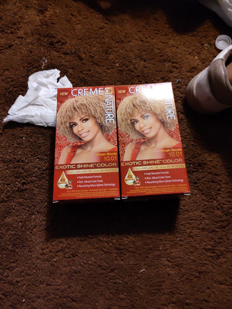 2 Brand New Boxes Creamery Of Nature Hair Dye Ginger Blonde 