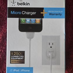 Brand new Belkin 30 Pin Apple Cable and charging block