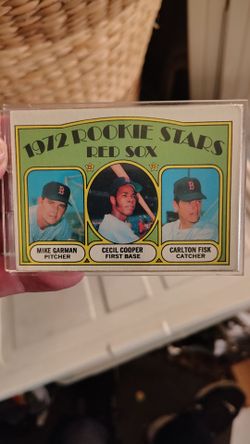 1972 Topps Red Sox Rookie Stars Carlton Fisk RC