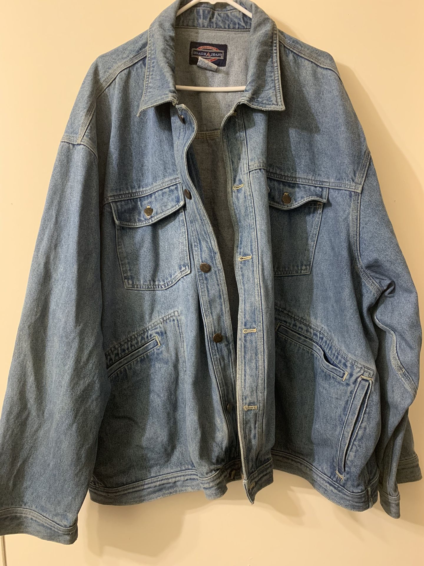 Plus Size Vintage Denim Jacket 5X