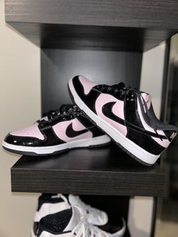 Pink Foam Black Nike Dunks