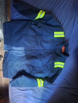 Mechanic jacket w/ reflective sleeves