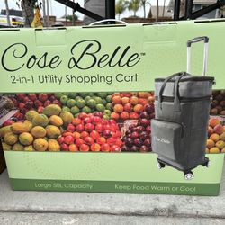 Cose Belle 2-in-1 Utility Shopping Cart