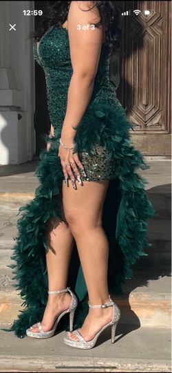 Prom dress and jewelry and heels