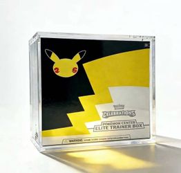 Pokemon Center Celebration Elite Trainer Box Acrylic Case w/ Magnetic Lid PC ETB