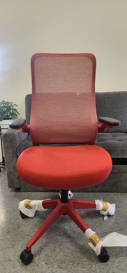 New & Assembled, Ergonomic High Back Office Chair, Red