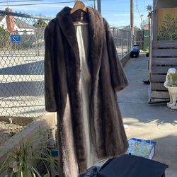 Vintage Silver Mink Fur Coat
