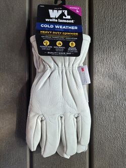 WELLS LAMONT 1182L COWHIDE INSULATED WEATHER WINTER GLOVES WOMEN