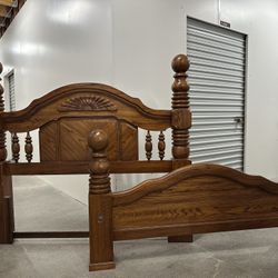 Solid Wood 4 Piece Queen Bedroom Set - (Can Be Sold Separate, Plz Inquire)