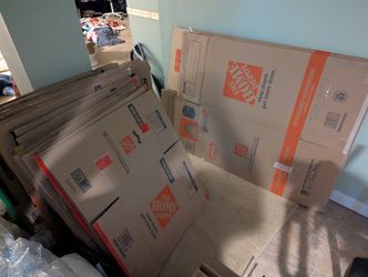 38 Moving Boxes Clean Used Once $50
