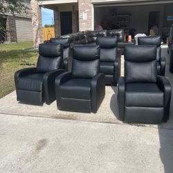 Recliner Theater Chairs With Massage Controls