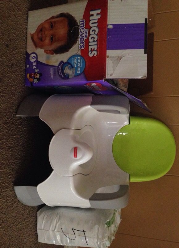 Dippers and potty training toilet