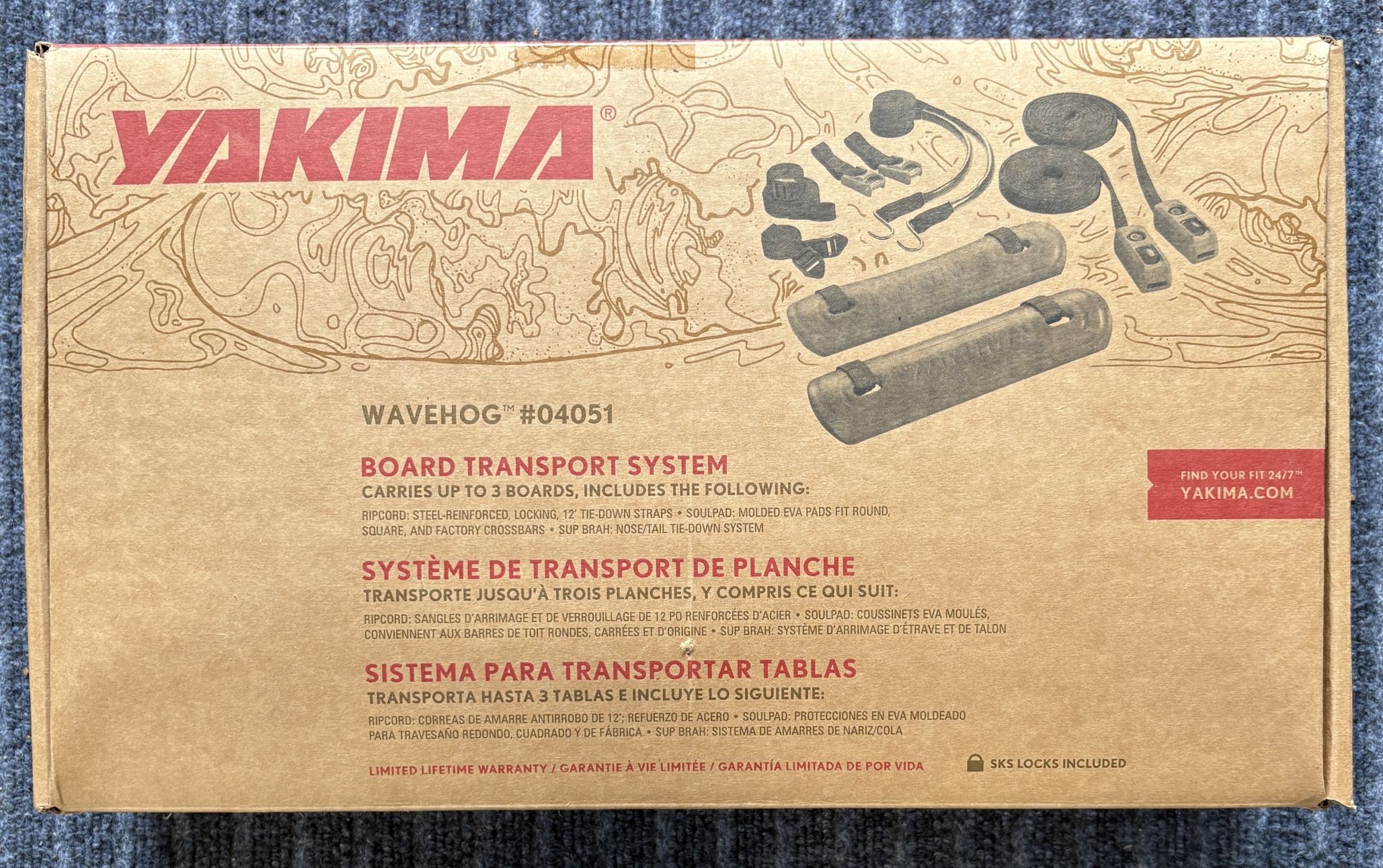 Yakima Wavehog™ #04051 Surfboard/SUP Transport System