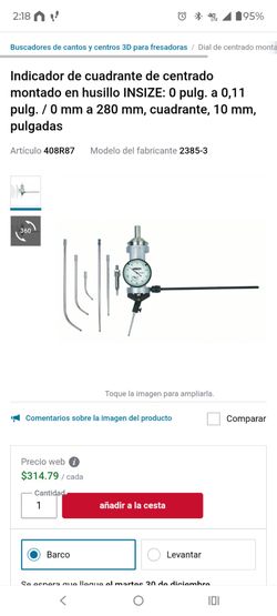 Co-axial Indicator Insize