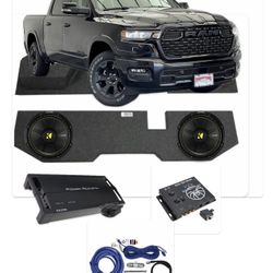 DODGE RAM 4 Doors Bass Package Kicker Comps C 12” Installed 