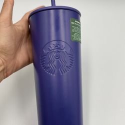 Starbucks 2025 Purple Tumbler 24 Oz Recycled Stainless Steel