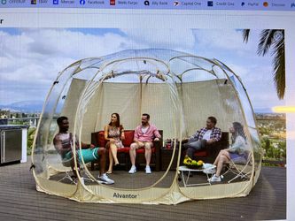 NEW Large Alvantor Pop Up Bubble Tent Weather Proof 5’ft. X 5’ft.
