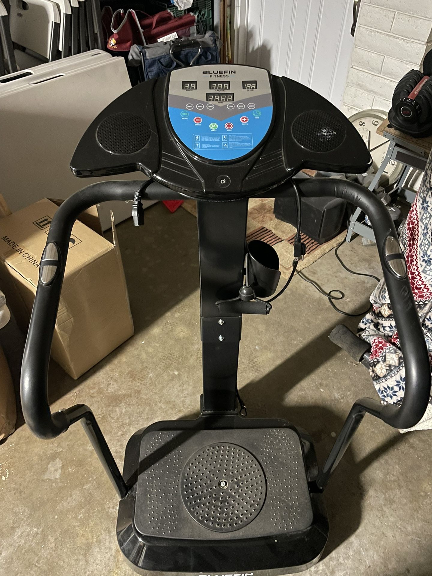 Bluefin Fitness Vibration Platform | Pro Model | Upgraded Design with Silent Motors and Built in Speakers