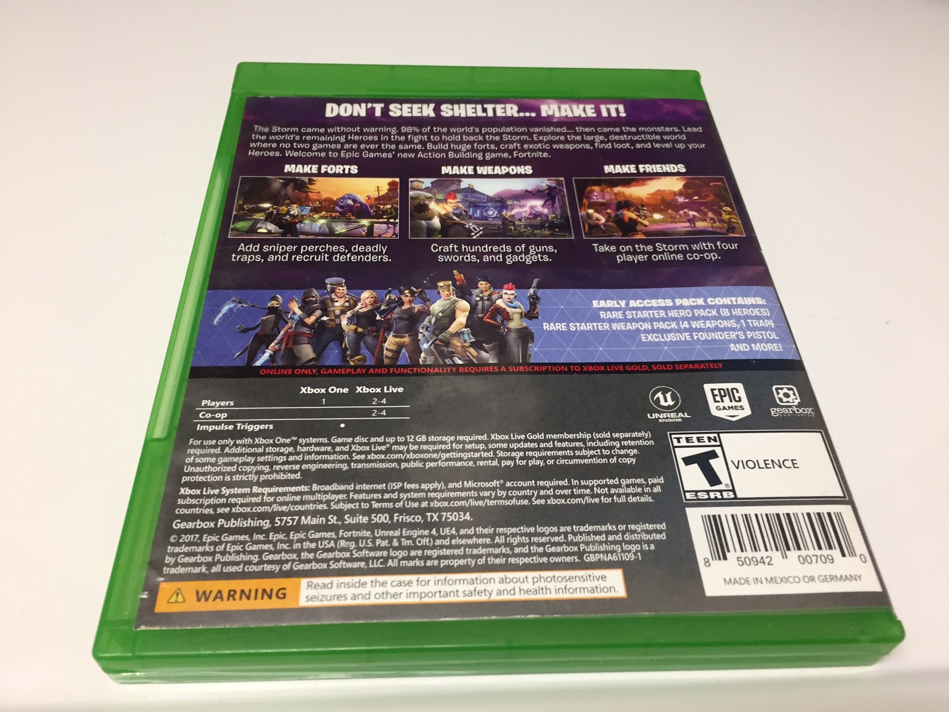 Fortnite Xbox One Rare Physical Copy Disc Collectible for Sale in  Harlingen, TX - OfferUp