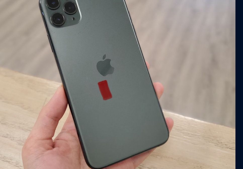 iPhone 11 Red Mark On Back
