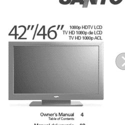 42"Sanyo LCD TV