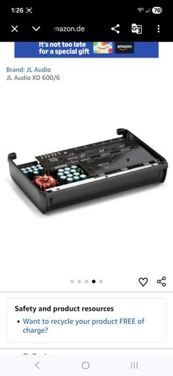 JL Audio xd600/6v2 6 channel amplifier