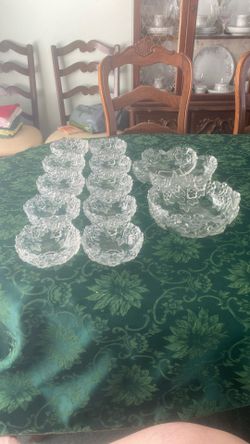 Mikasa Carmen Crystal Fruit/Salad Bowls & Serving Bowls
