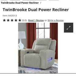 TwinBrooke Dual Power Recliner