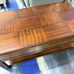 Elise solid wood coffee table and end table