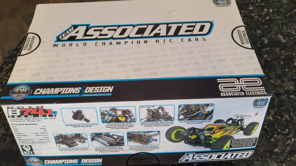 Team Associated B74.1D 1/10 Scale RC Car.
