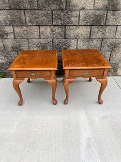 matching Queen Anne end tables