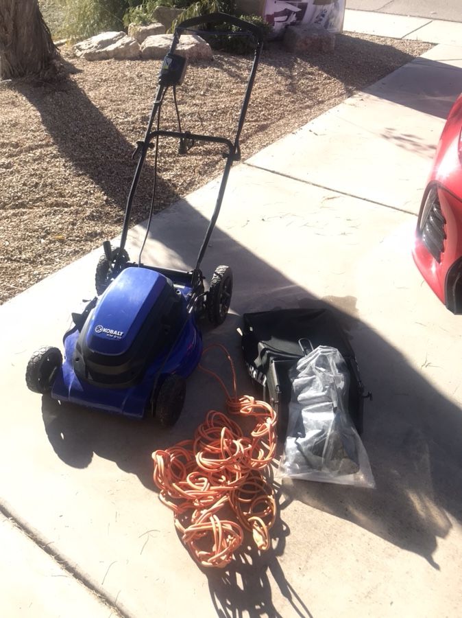 Kobalt 13-Amp 21-in Deck Width Corded Electric Push Lawn Mower with Mulching Capability