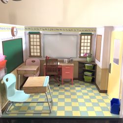 Our Generation Dolls School House And Accessories 