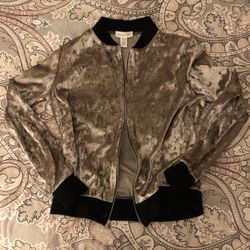 Full Tilt crushed velvet bomber jacket size S