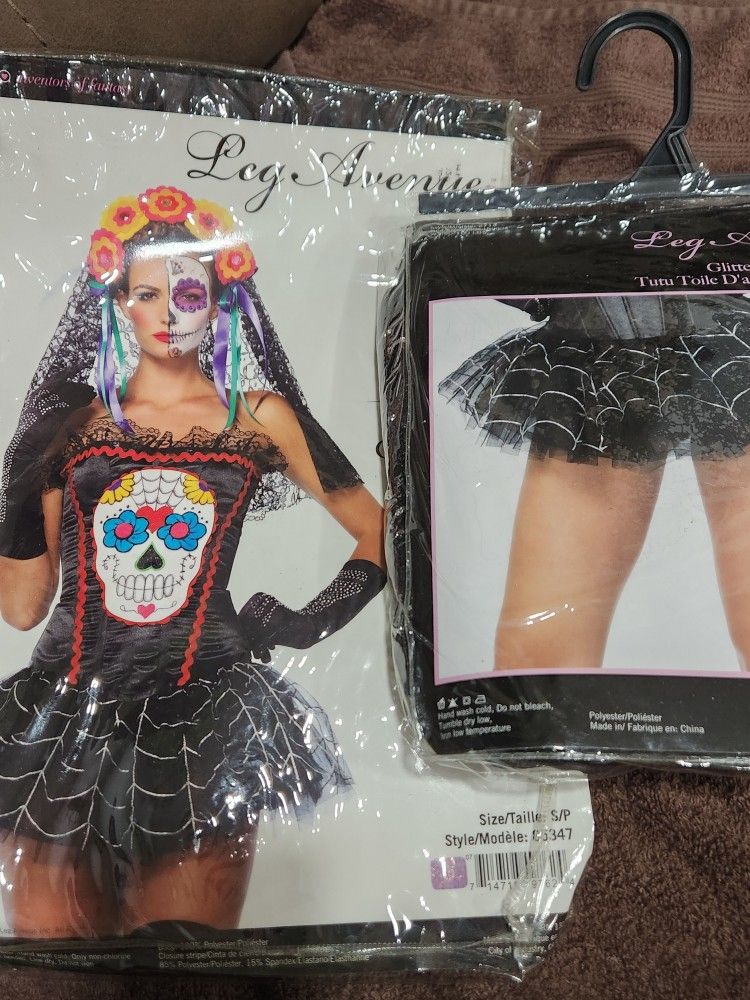Sugar skull Top and Skirt