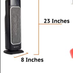  Roll over image to zoom in                      Oscillating Space Heater – Ceramic Forced Fan Heating 