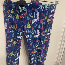 Eddie Bauer Girls Matching Pajama lounge Fleece Pants, Xs And M