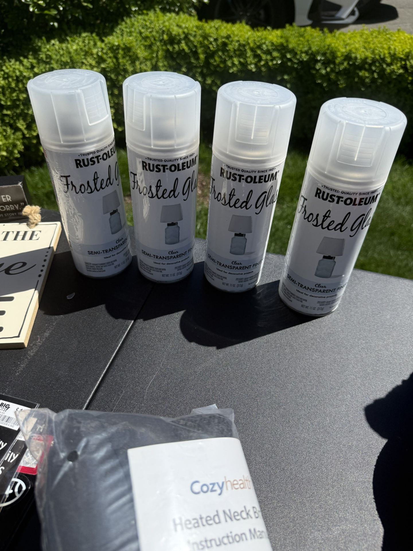 4 Cans Of Frosted Spray Paint