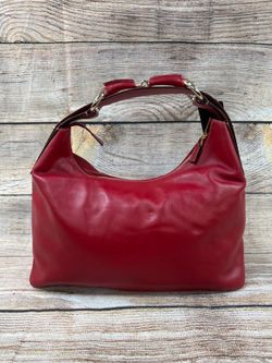 Authentic Gucci Horsebit Hobo – Red Leather (A1D006560)