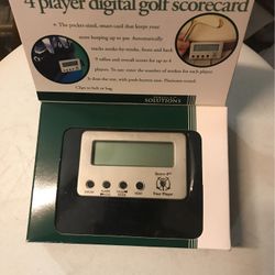 Score-4  Player Digital Golf ScoreCard.