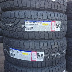 4 NEW TIRES 265/70R16 FALKEN WILDPEAK AT4W  65k Miles Warranty $650  PLUS TAX 🐝 🛞 FREE INSTALLATION 🐝 🛞 