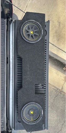 Two 10’ kicker subwoofers with box