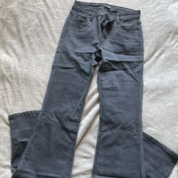 Women’s Grey Low Rise Flare Jean
