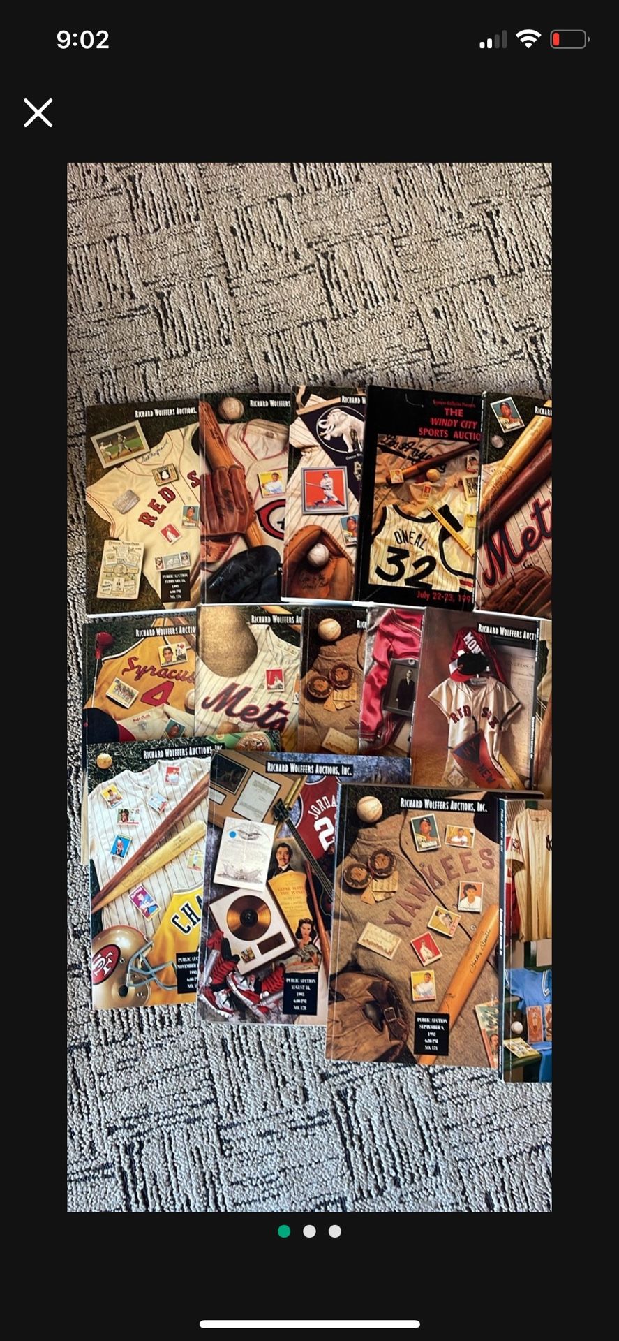 Richard Wolffers Memoribilla Auction Catalogs, buy asking $10 each or lot