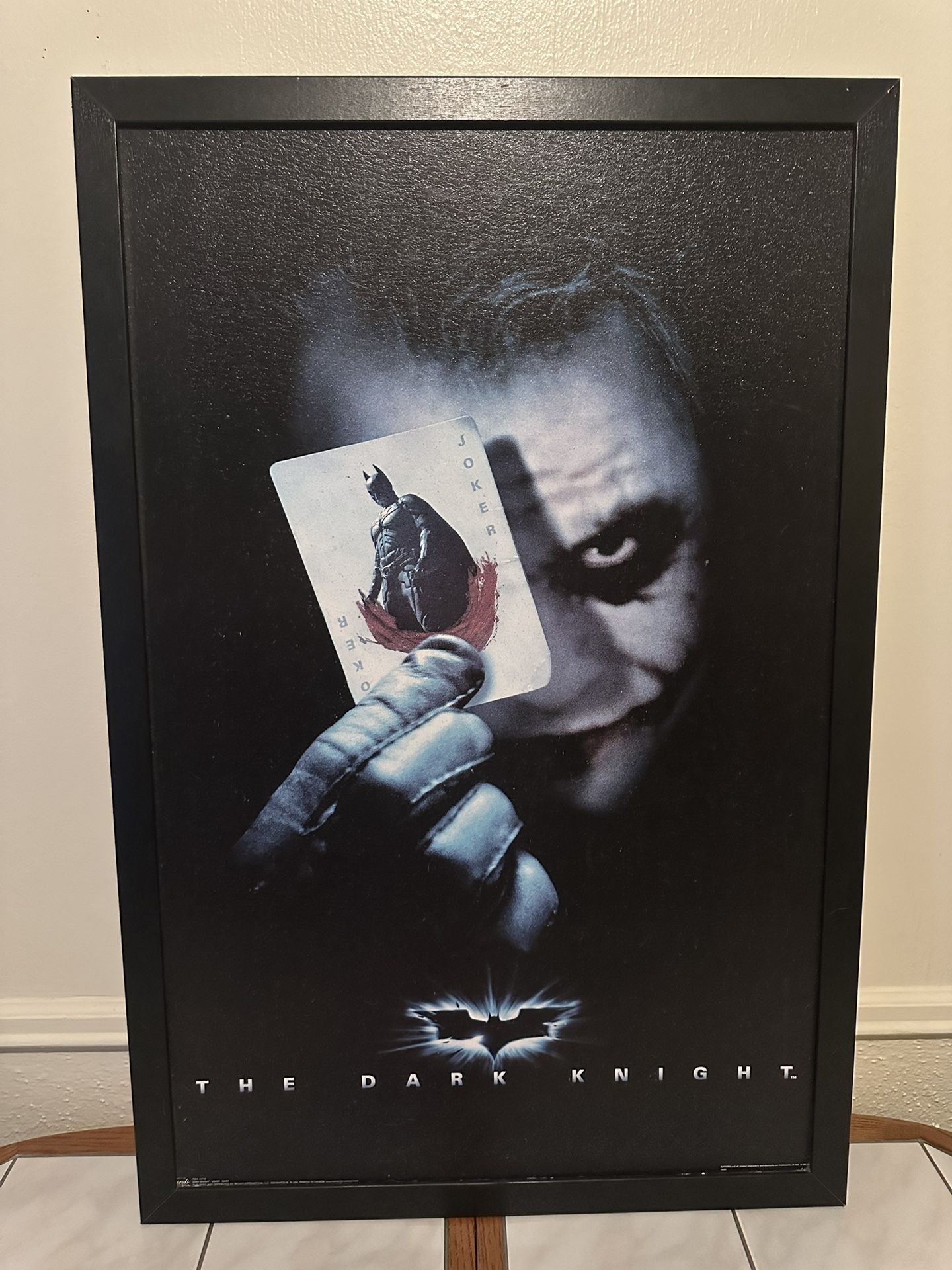 Joker The Dark Knight Heath Ledger Batman Framed Acrylic Art 24x36 DC Comics Very Rare Hard To Find