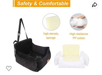 Car Booster Seat Cushion Thickened Non-slip Protection Cover