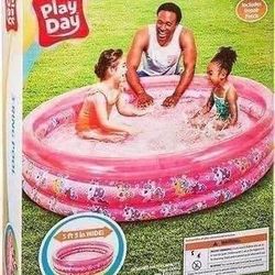 Brand New in Box Brand New The Play Day 3-Ring Pool 5 ft 5 Wide