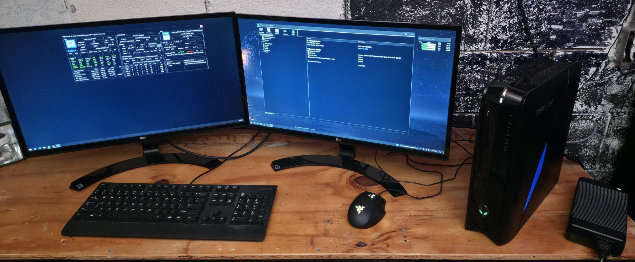 Alienware X51 Gaming Desktop Bundle | i7 • GTX 660 • SSD • Dual LG Monitors